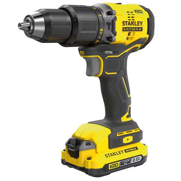 Stanley FatMax V20 18V Brushless Hammer Drill Driver - 2.0Ah Kit