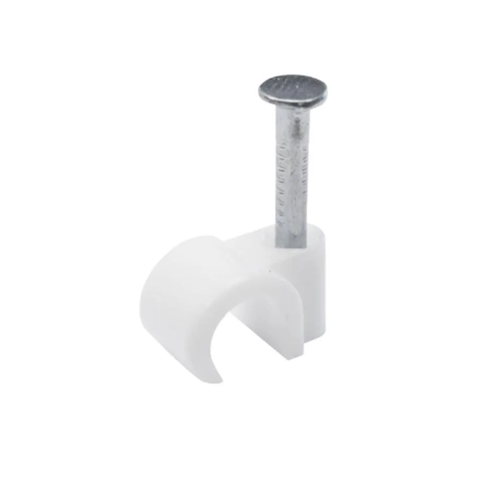 Phoenix Cable Clip Round White 7mm