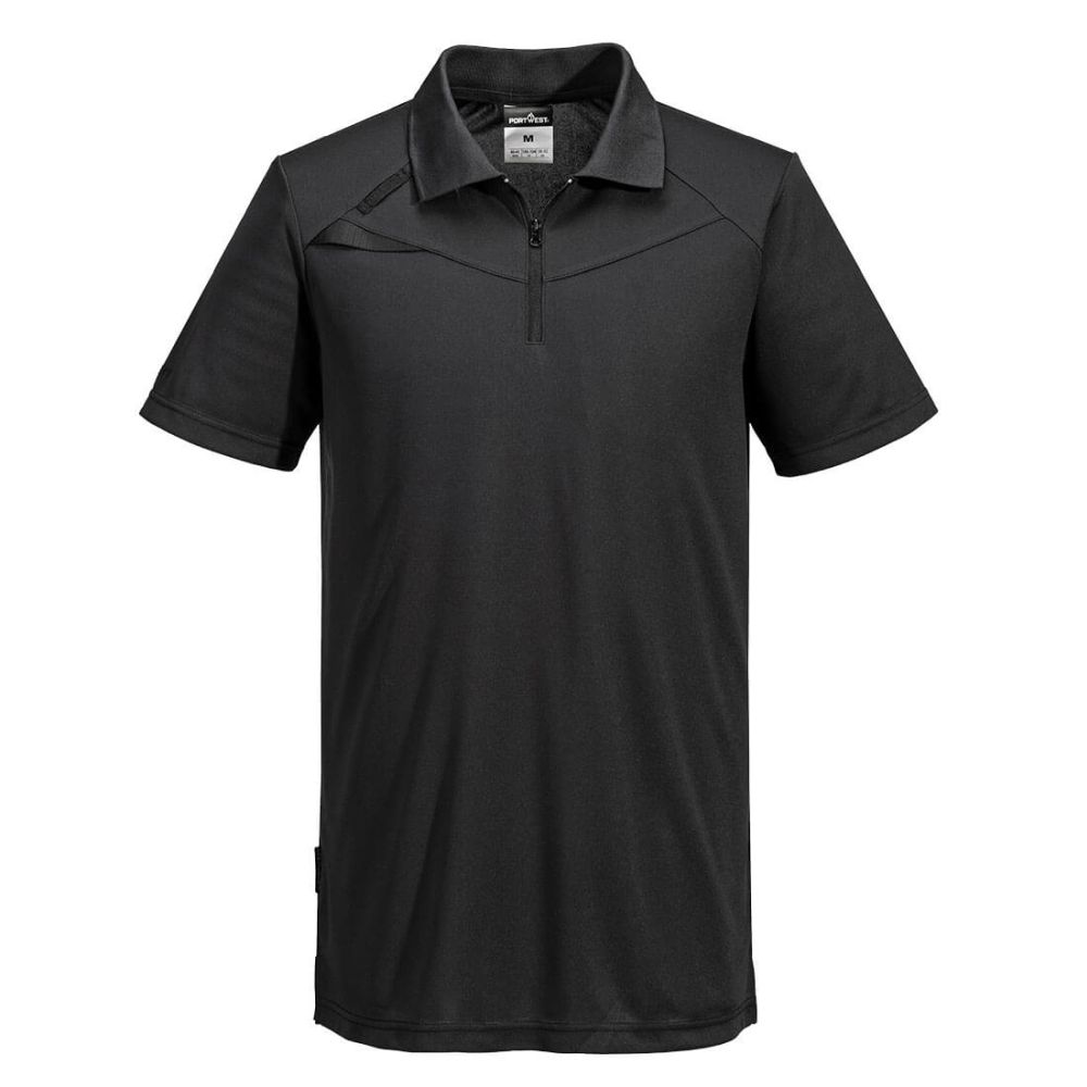 Portwest Polo Shirt Black Medium DX410