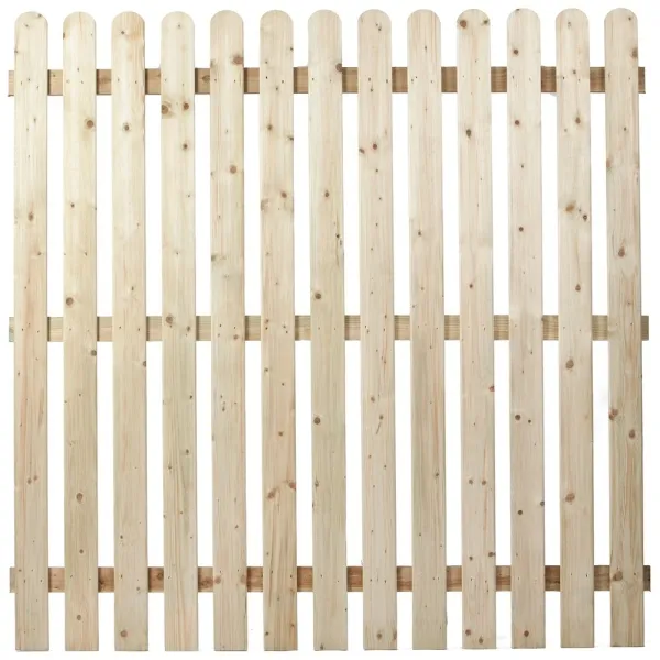 Round Top Picket Panel 6 X 6 (1.8 X 1.8M)