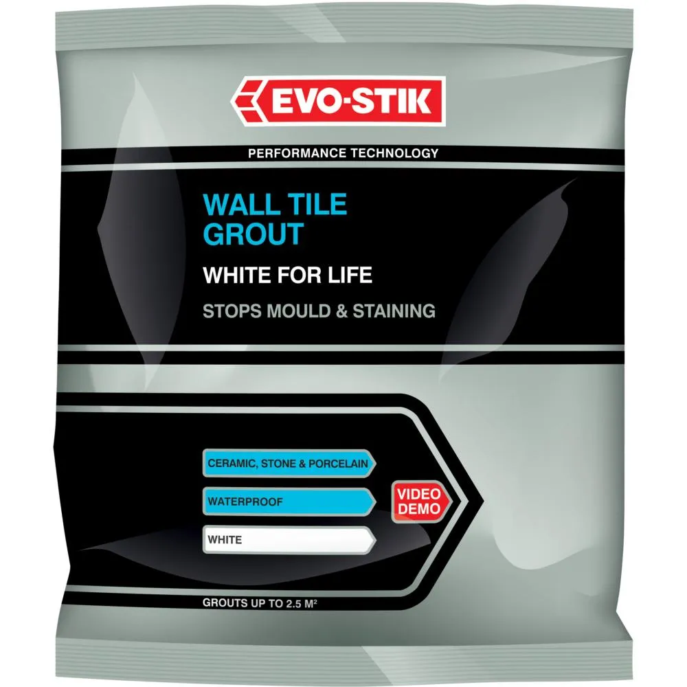 Evo-Stik Tile Grout White 500G