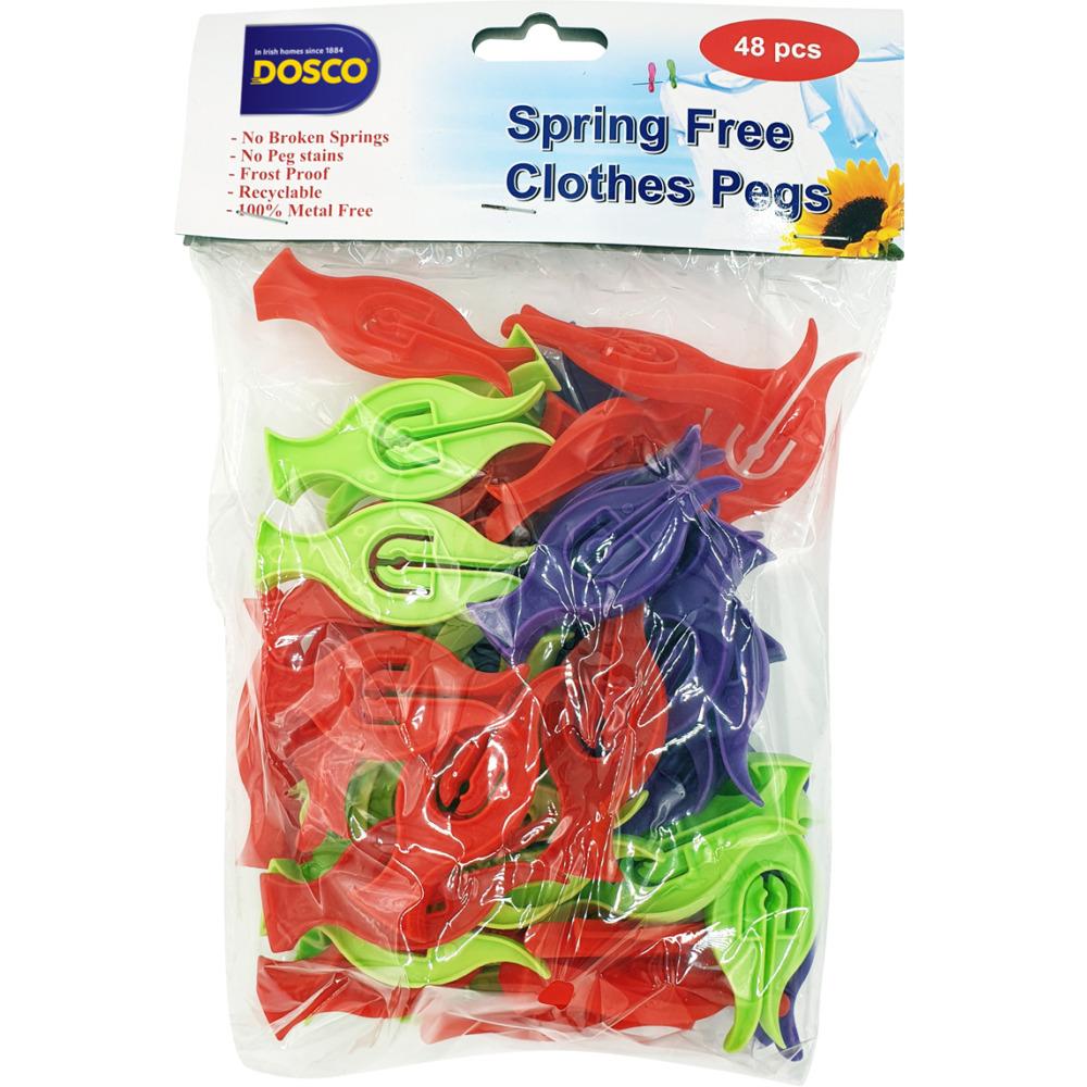 Dosco Springfree Plastic Clothes Pegs (48)