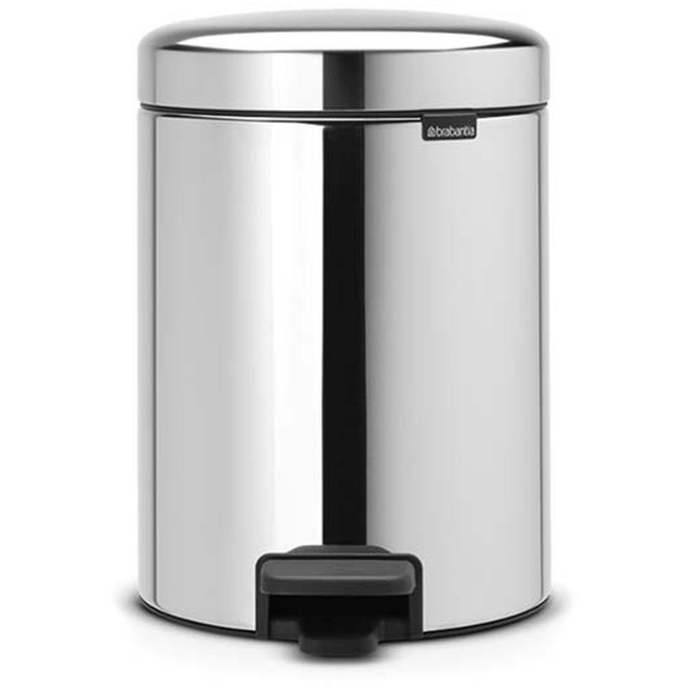 Brabantia Newicon S/S Pedal Bin 5L Brilliant Steel