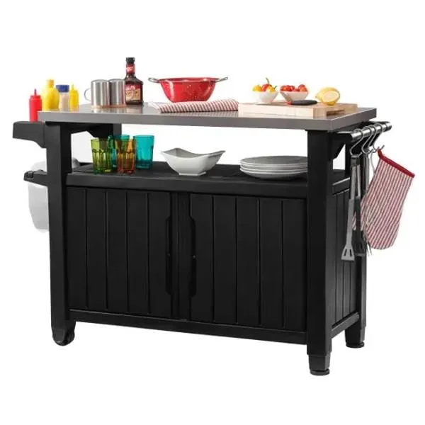 Keter Bbq Table Double - 279L – Anthracite