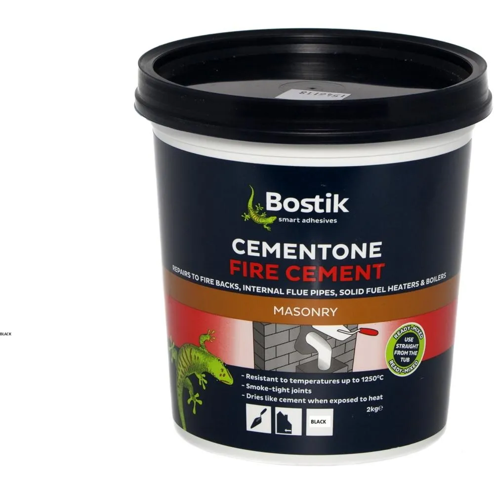 Bostik Cementone Fire Cement Black 2kg