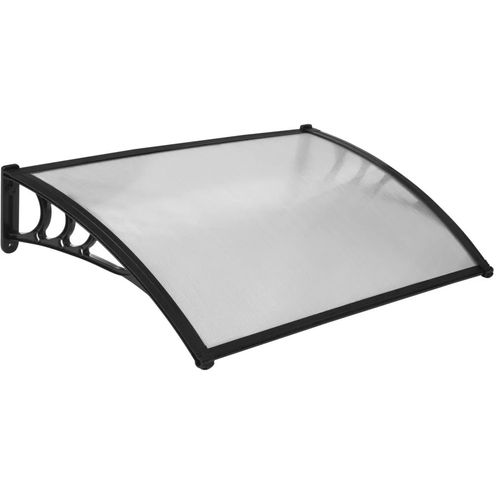 Blackspur Door Canopy Black - 120cm X 80cm