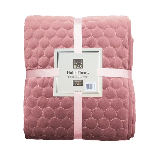 Scatterbox Halo 140 X 240cm Blush Throw