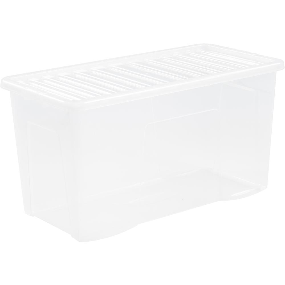 Crystal Storage Box & Lid Clear - 110L