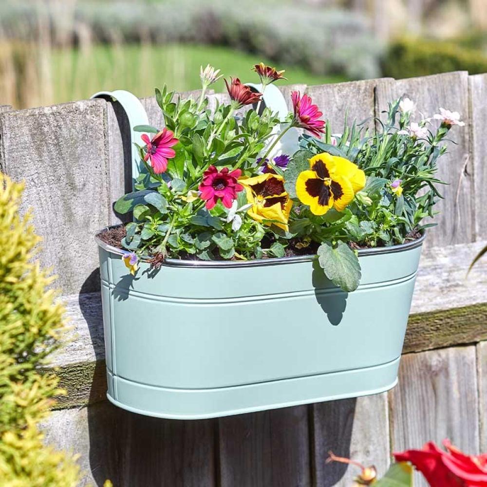 Smart Garden - 12In Fence & Balcony Hanging Planter - Sage