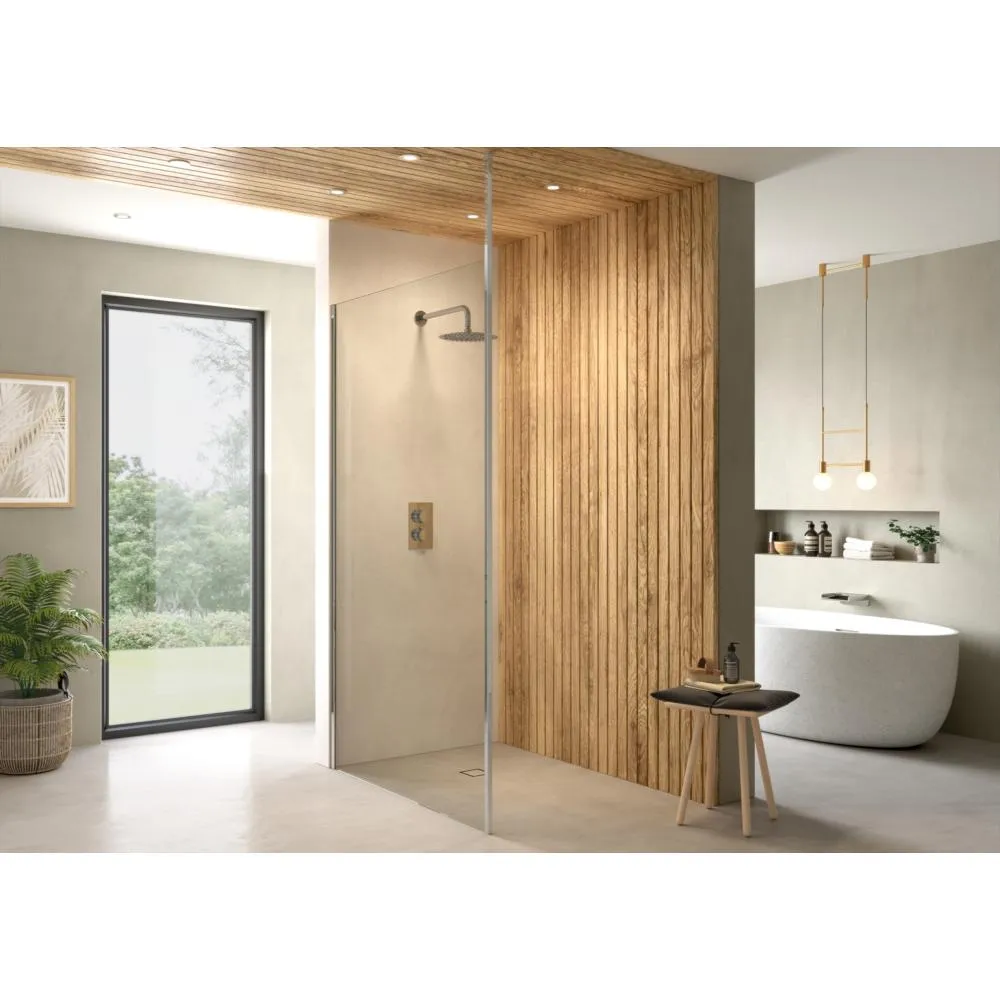 Ayo Origin 8mm Wet Room Panel 600mm