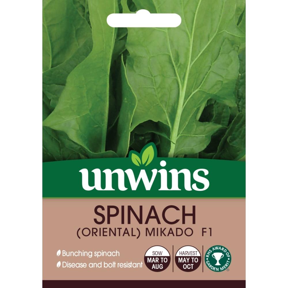 Unwins Spinach (Oriental) Mikado F1