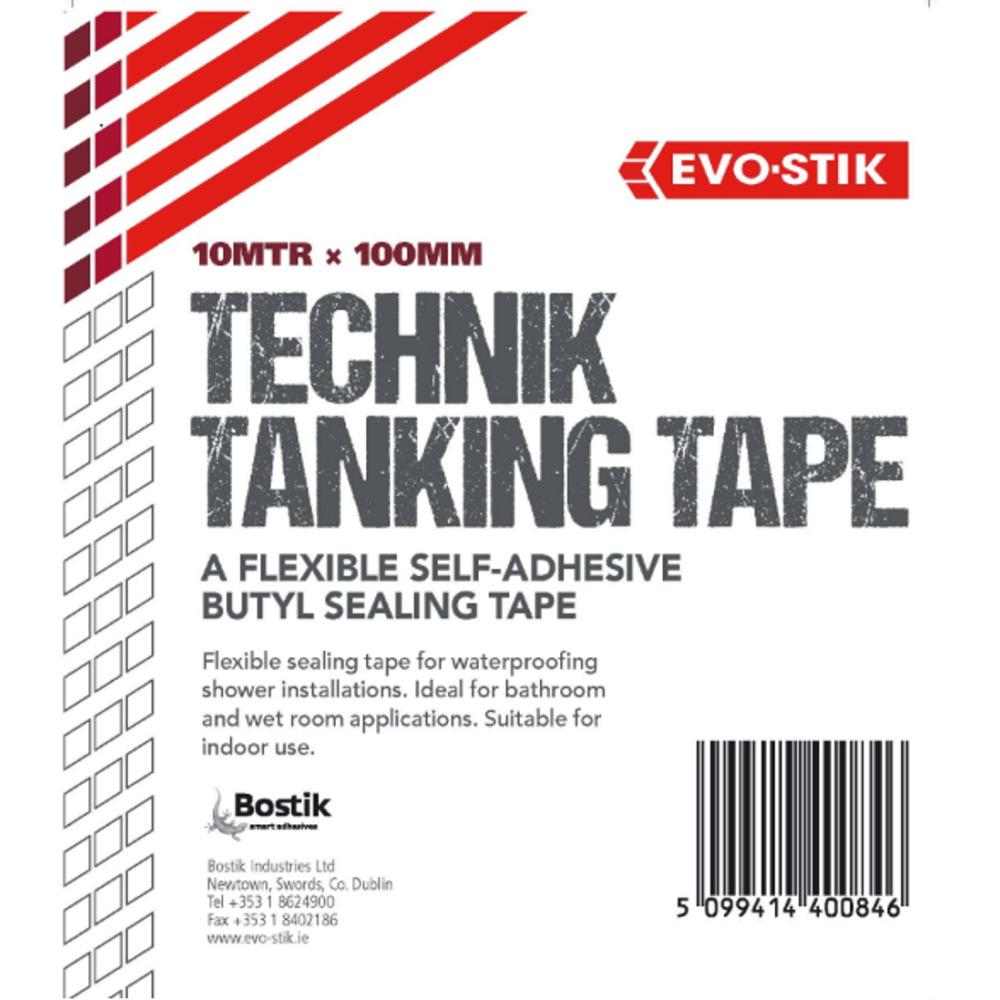 Evo-Stik Technik Self Adhesive Butyl Tanking Tape 100mm X 10M Roll