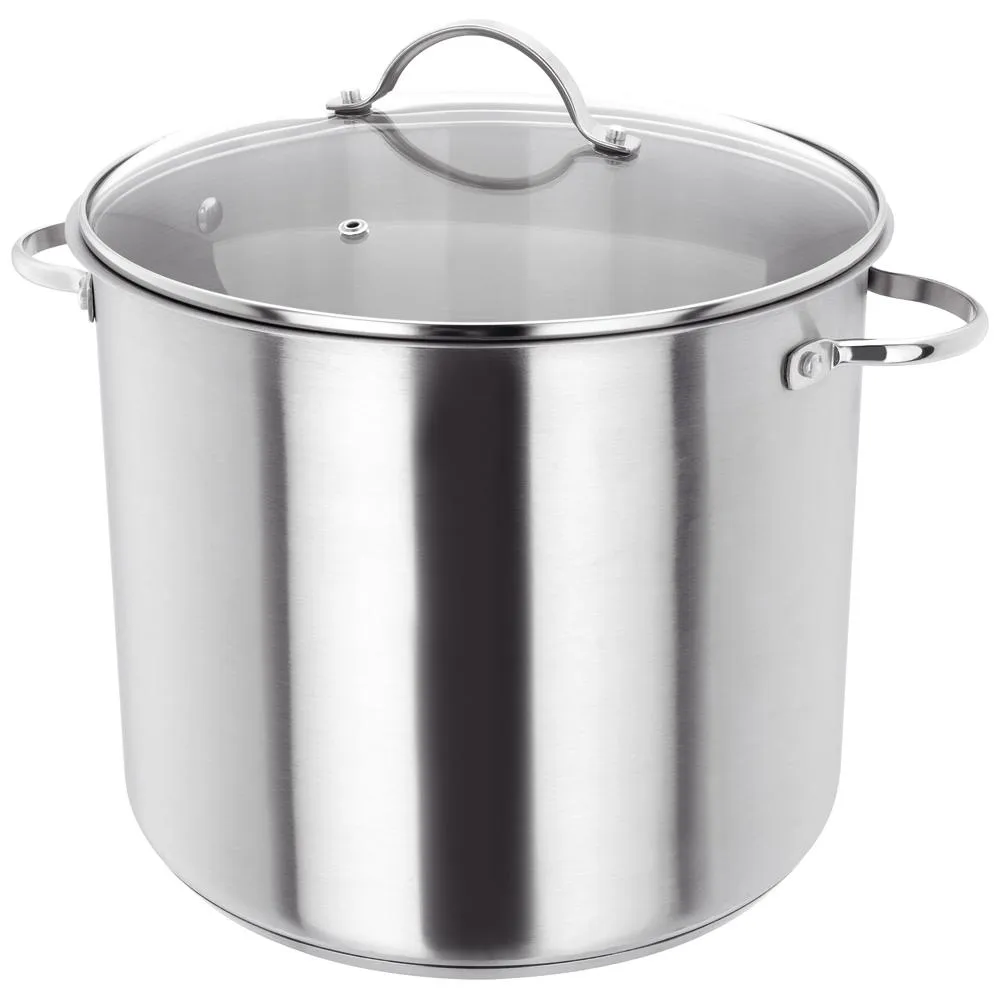 Judge Essentials, 28cm Glass Lid Stockpot, 13L