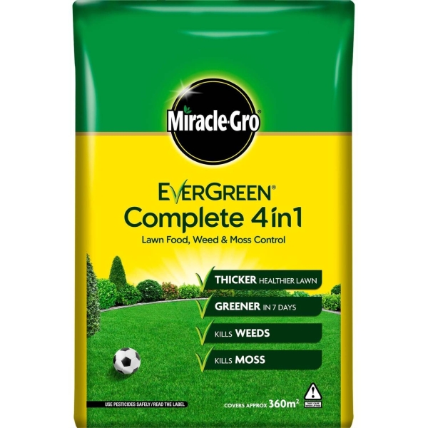 Miracle Gro Evergreen Complete 4In1 Weed & Moss Killer 12.6kg - 360M2
