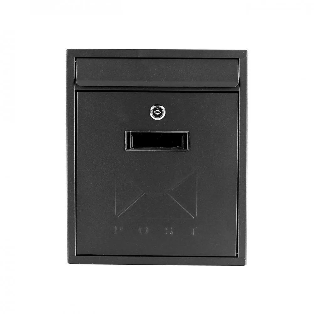 Post Zone - Contemporary Black Post Box