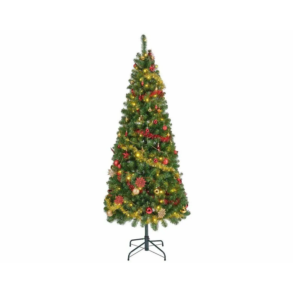 Decorated Pop-Up Pre-Lit Tree - 6Ft