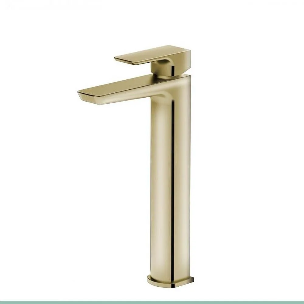 High Rise Basin Mixer - Brass