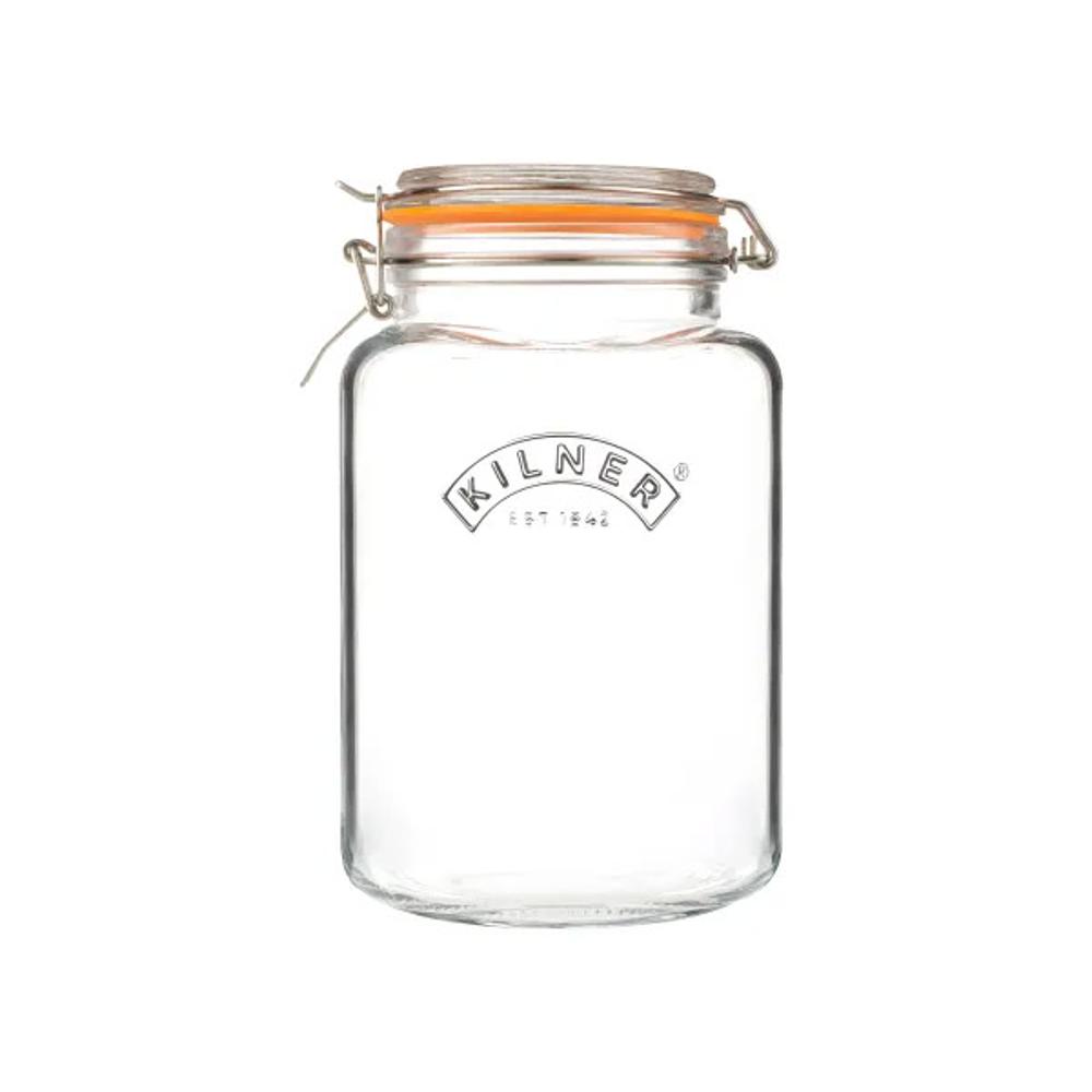 Kilner Clip Top Square Jar 3 Litre