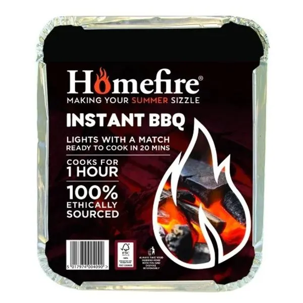 Homefire Instant Bbq Tray Single