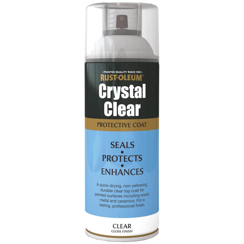 Rust Oleum Crystal Clear Spray Paint 400ml Gloss