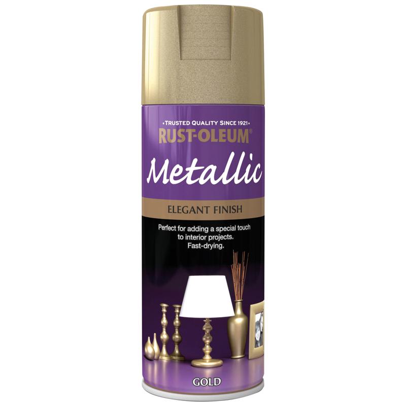 Rust Oleum Metallic Spray Paint 400ml Gold