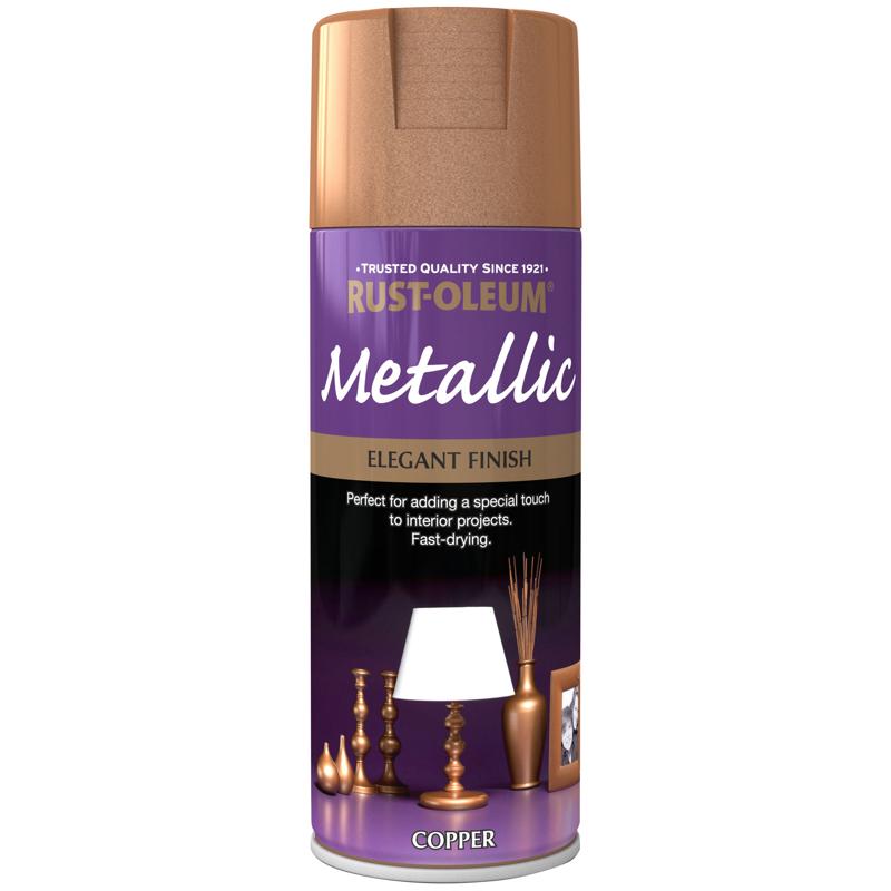 Rust Oleum Metallic Spray Paint 400ml Copper