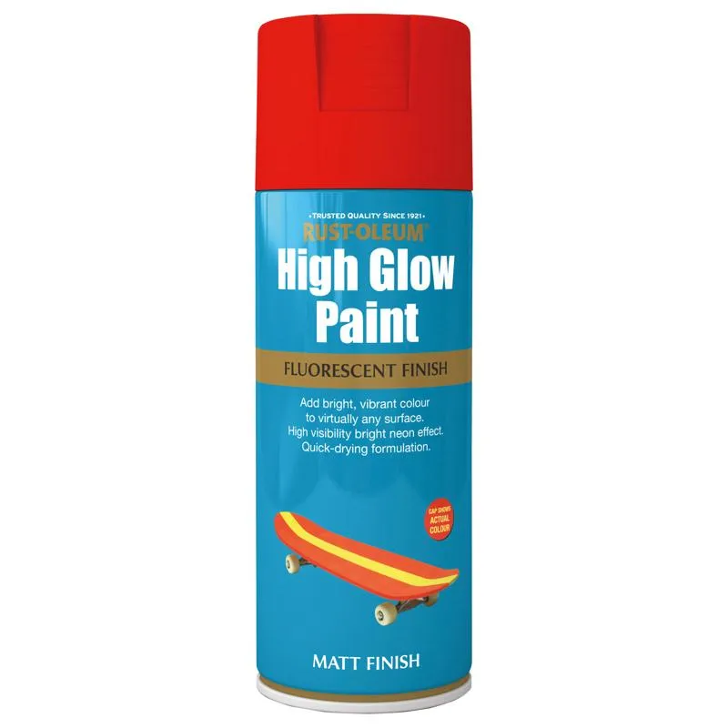 Rust Oleum High Glow Spray Paint 400ml Orange