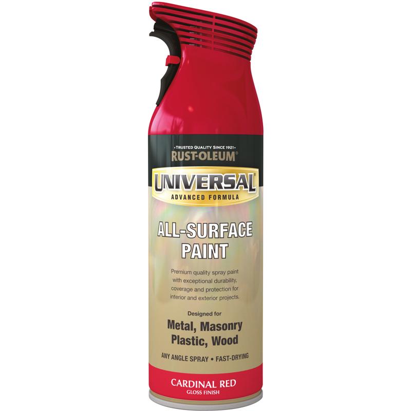 Rust Oleum Universal Spray Paint 400ml Gloss Cardinal Red