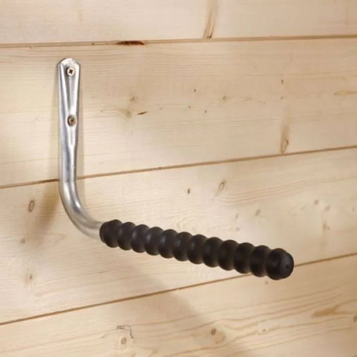 Straight Hook Rubber Sleeve 400mmx25mm Black 60kg - F107G