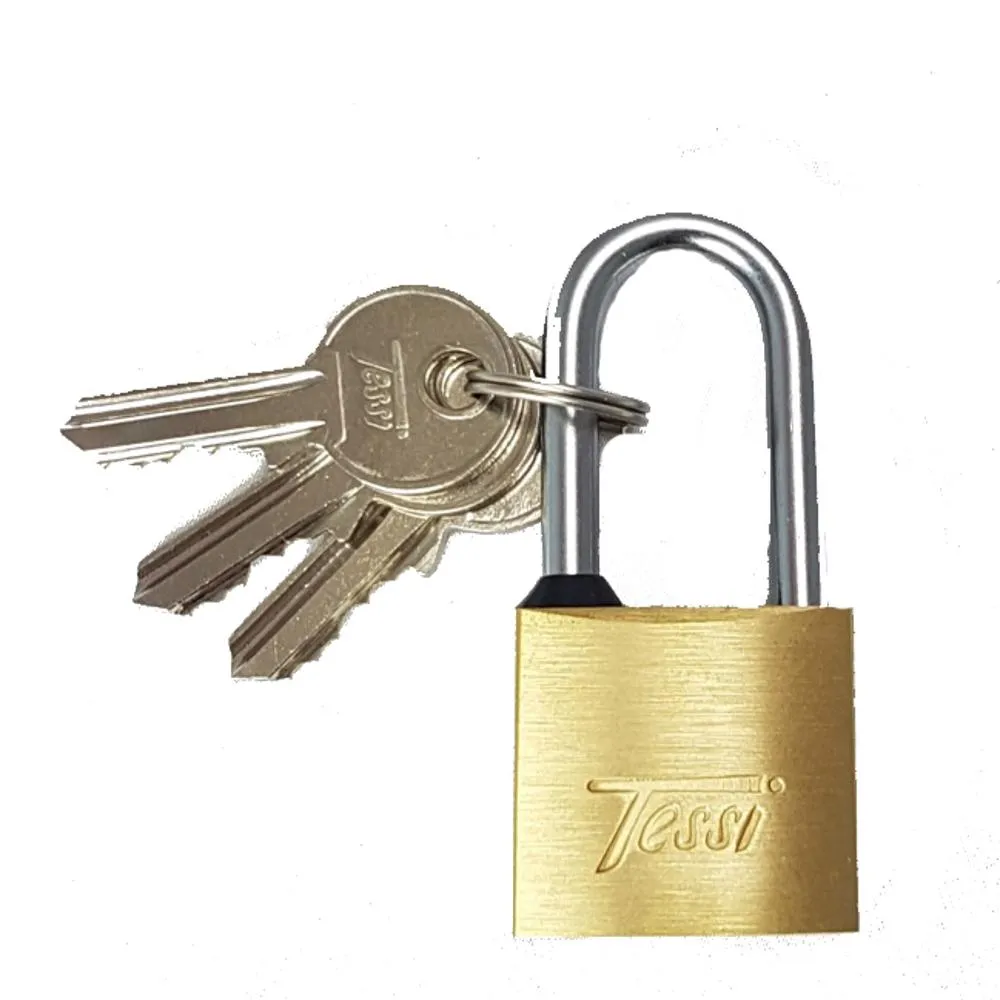 Tessi 30mm Brass Padlock Long Shackle