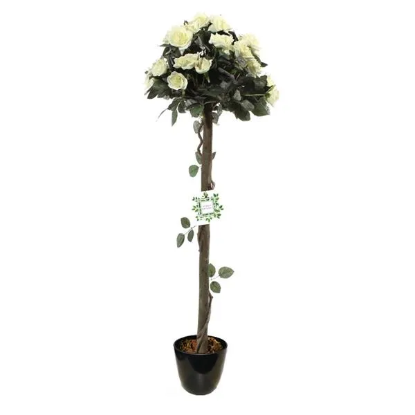 Nearly Natural Rose Tree White 4Ft