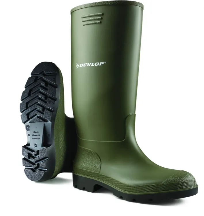 Dunlop Edmar PVC Green Wellingtons