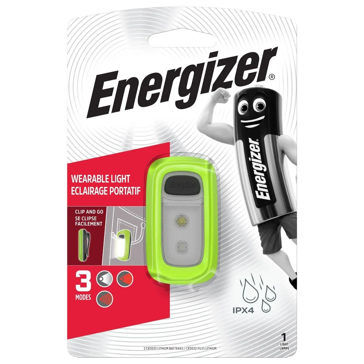 Energizer 30 Lumen Wearable Clip On Light Torch